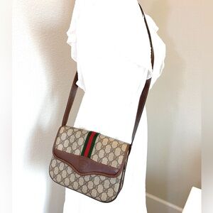 Gucci Crossbody Shoulder Bag Ophidia Gucci Web Vintage